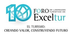 Logo 10 foro Exceltur eventos