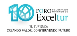 Logo 10 foro Exceltur eventos